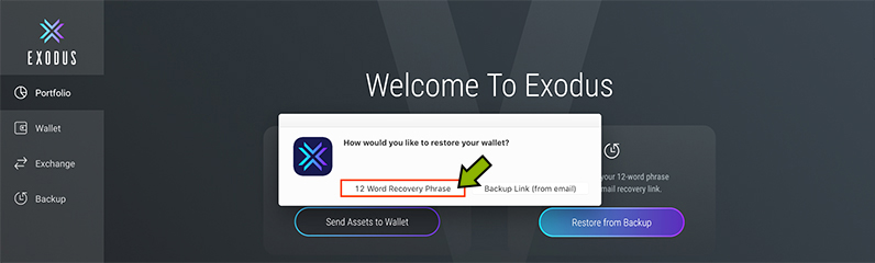 Choose your Bitcoin wallet.