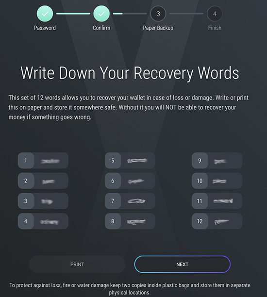 Choose your Bitcoin wallet.